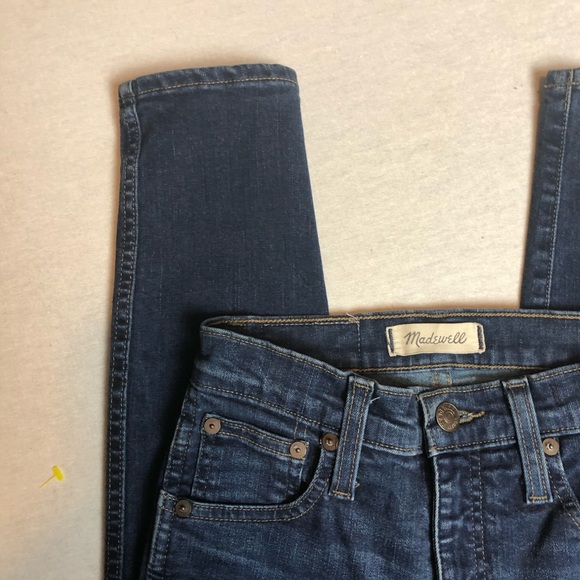 Madewell 10” High Riser Skinny Skinny Dark Wash - Picture 3 of 7